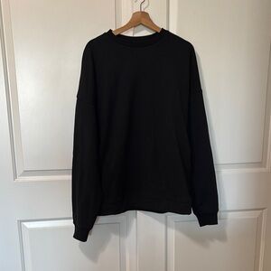 Black Crewneck Sweater Dress